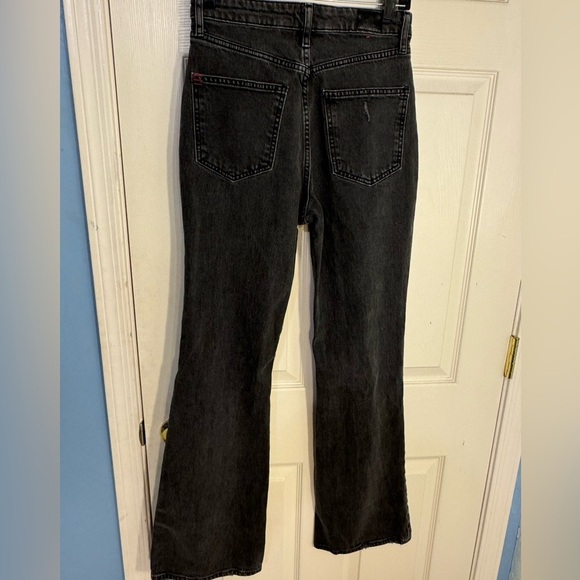 BDG Black High-Waisted Distressed Flare Jean Size 27 - Picture 5 of 13